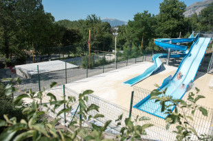 Toboggan aquatique camping alpes dauphiné